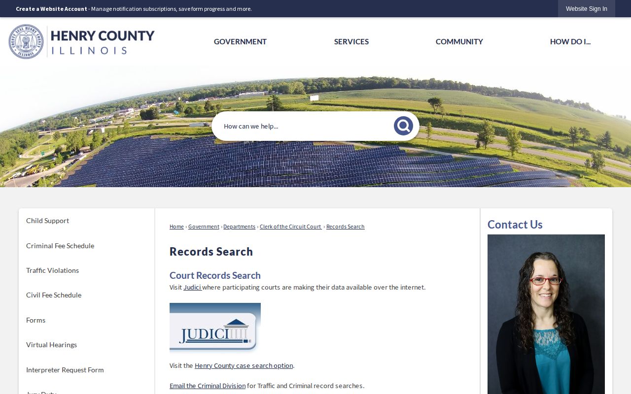 Henry County Circuit Clerk official records search routes
